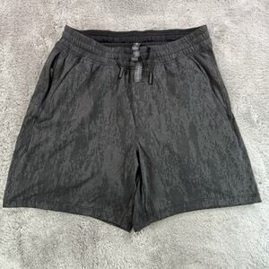 Lululemon Shorts Men Small Gray Black Camo Pace Breaker 6" Stretch Zip Pocket S